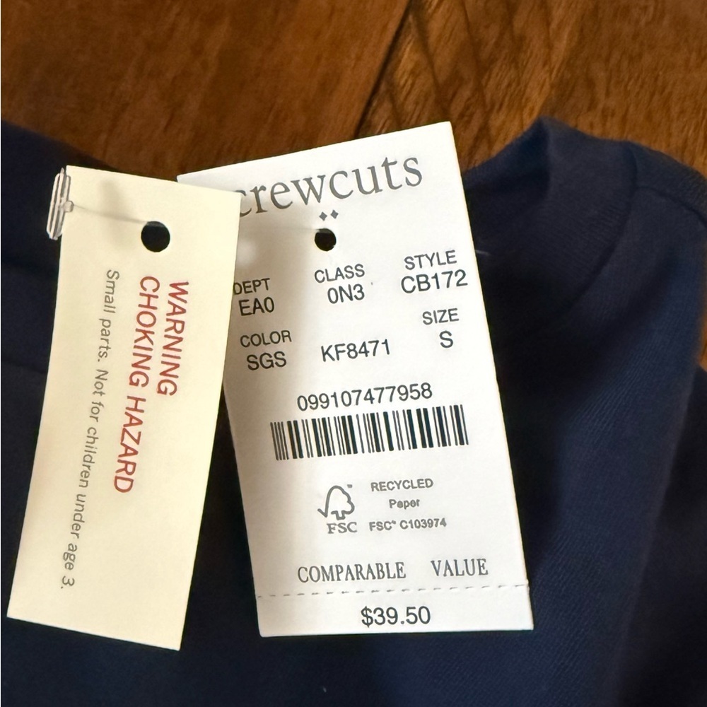 J.Crew Crewcuts Girls Halloween Sequin Ghost Shirt Blue Long Sleeve 4-5 6-7 NWT - Picture 4 of 5